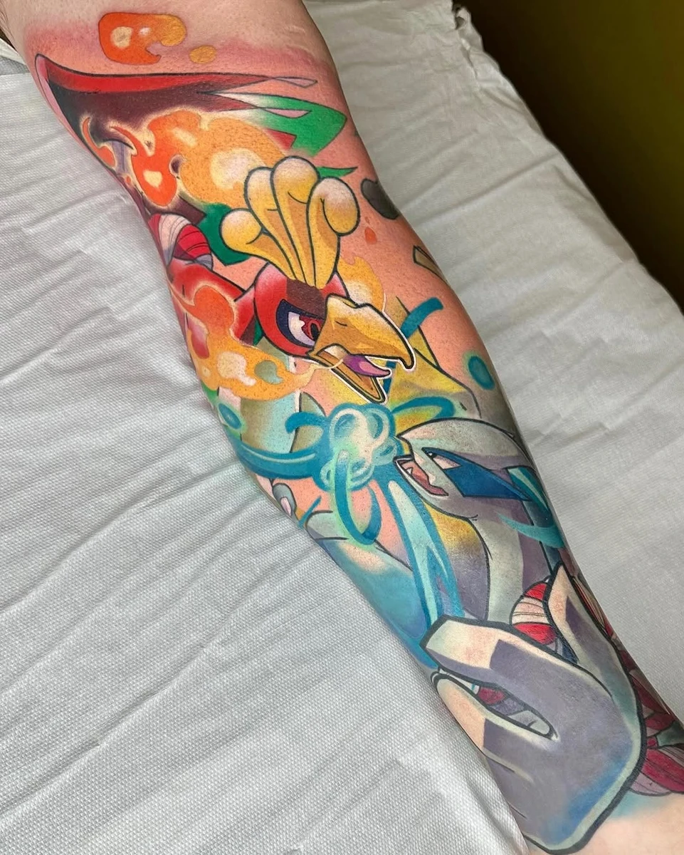 Le duo légendaire de la seconde version de Pokémon ( la meilleure, il n'y a pas à débattre 😆), Lugia et Ho-OH ! Merci à mon client pour sa confiance et pour ce fabuleux projet. Vous avez une préférence pour l'un de ces deux Pokémon ? Team Ho-Oh pour sa lumière et son feu sacrée ? 🔥 Ou bien team Lu