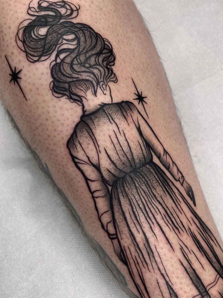 Si fière de vous présenter ce tattoo réalisé sur @chalu.androck 🖤✨ Je L'ADORE !