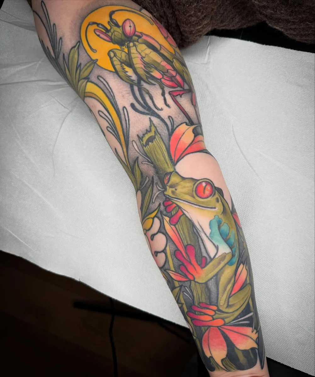 Un bras complet cicatrisé Merci à Celia pour sa confiance pour ce beau projet 💪🏻 #bethunetattoo #lilletattoo #arrastattoo #bethunemaville #neotraditionaleurope