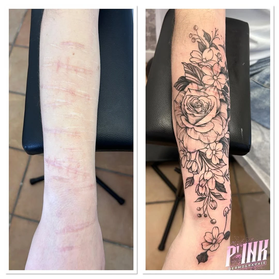Travail de Pink Dermographie