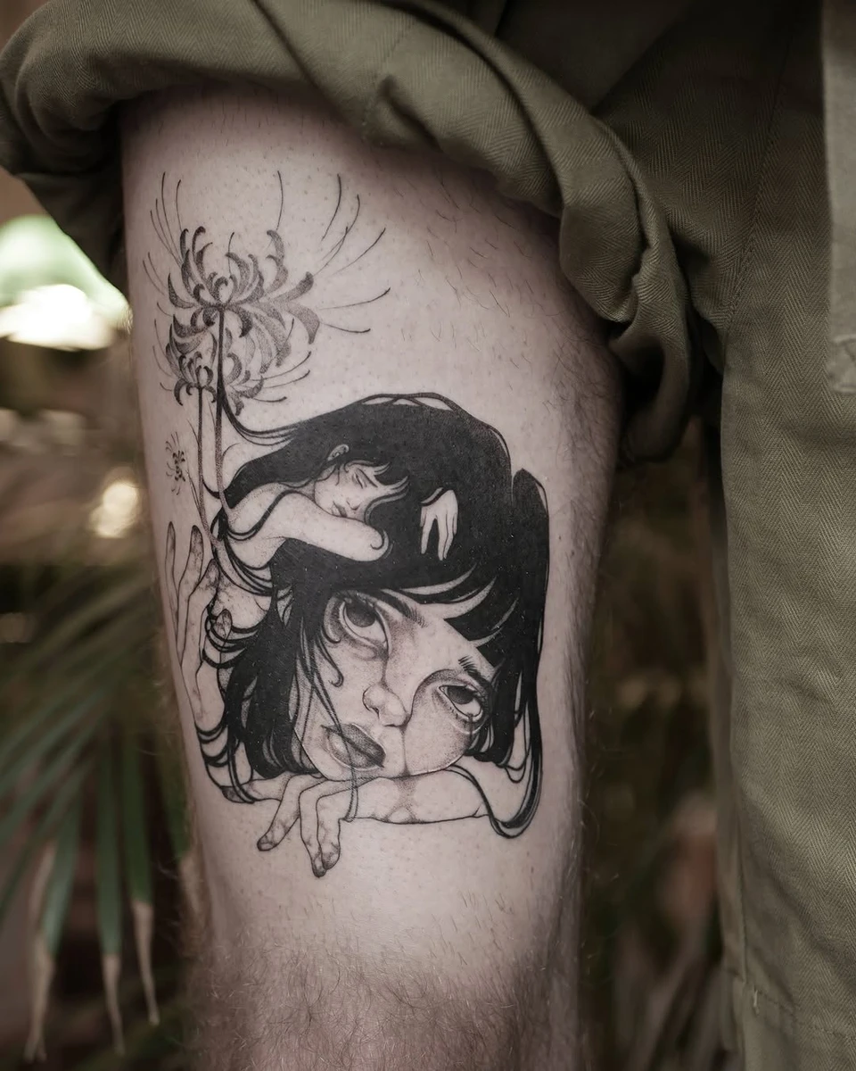Merci Baptiste — fine line, Bordeaux @calao.studio.