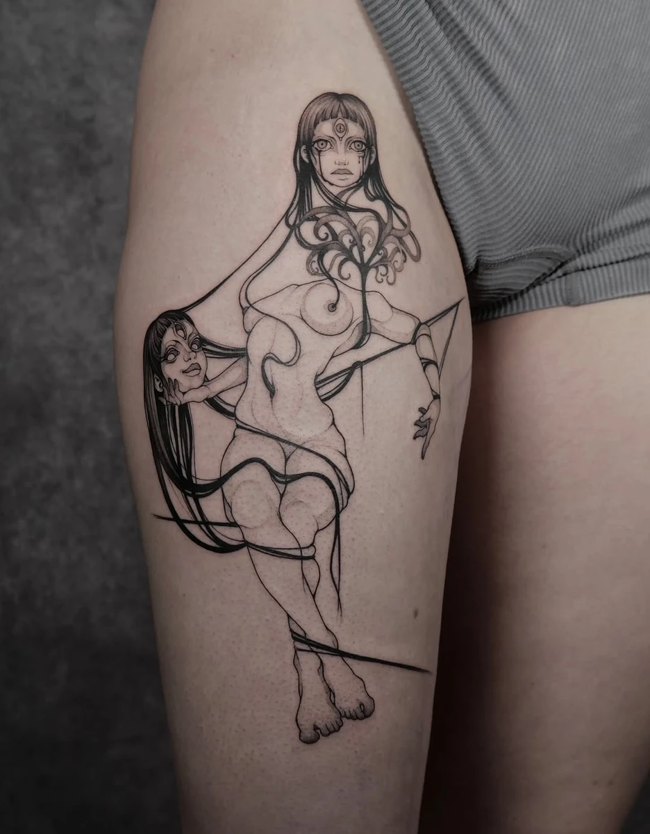Merci Flavie — fine line, Bordeaux @calao.studio.