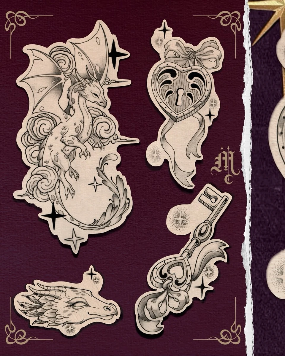 Réalisation witchy avec étoiles.