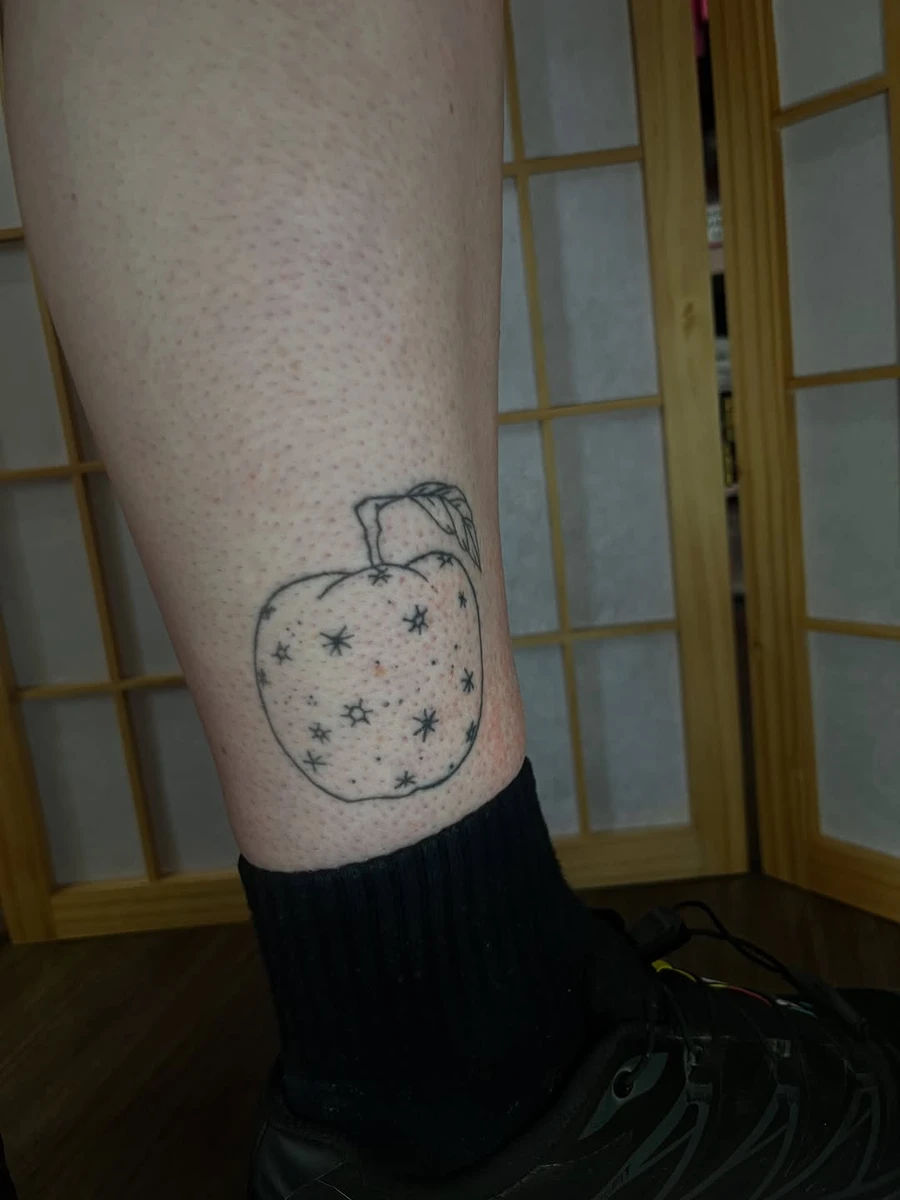 Tatouages cicatrisés sur Ally (2-3 ans), thème Fantastic Mr Fox.