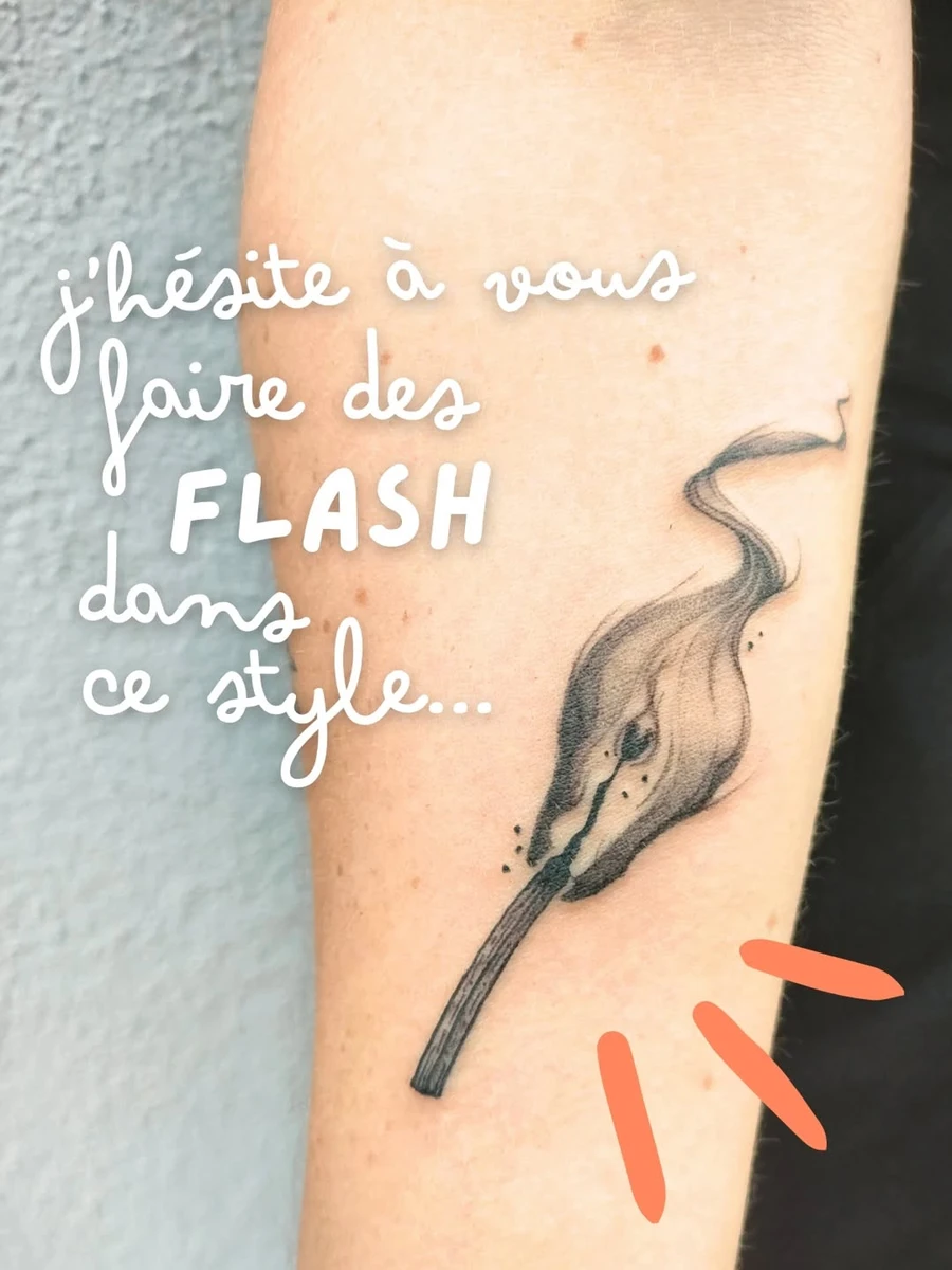 Travail de Margaux - Poésie Graphique - Tatouage Grenoble