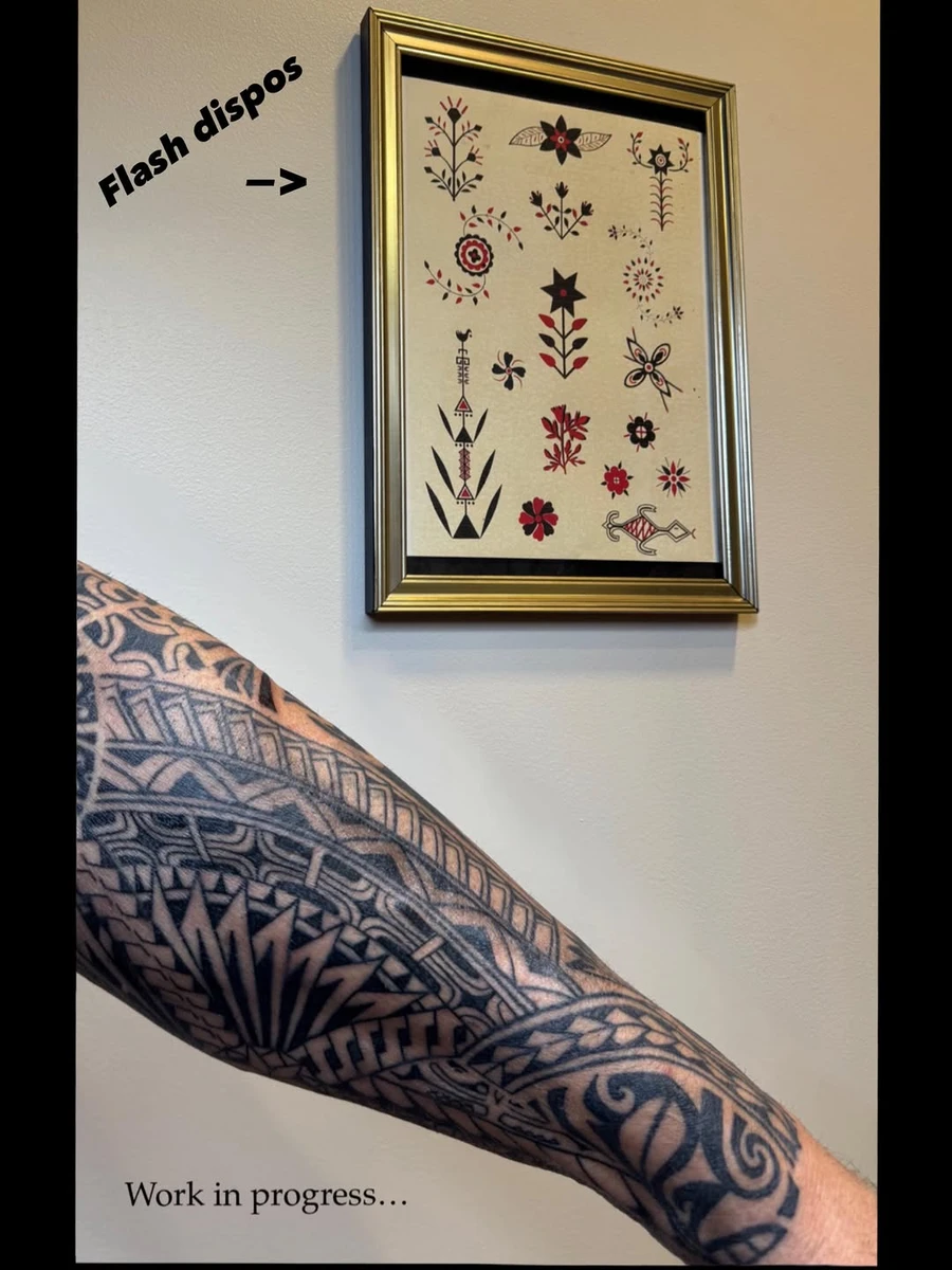 Grande pièce polynésienne / maori géométrique — merci pour ta confiance et ta patience.