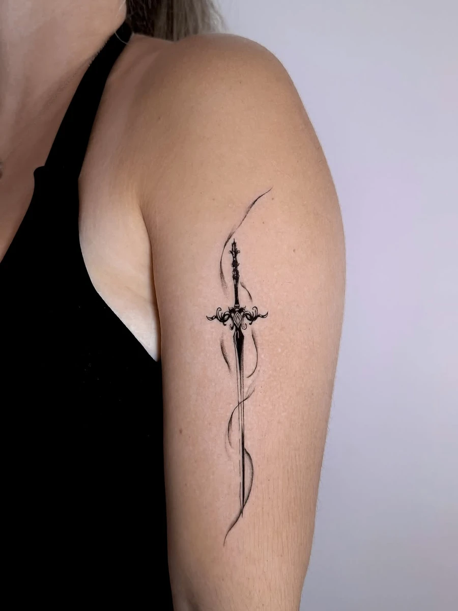 Projet juste incroyable, j'ai adoré le faire ! Premier tatouage pour ma cliente 😁