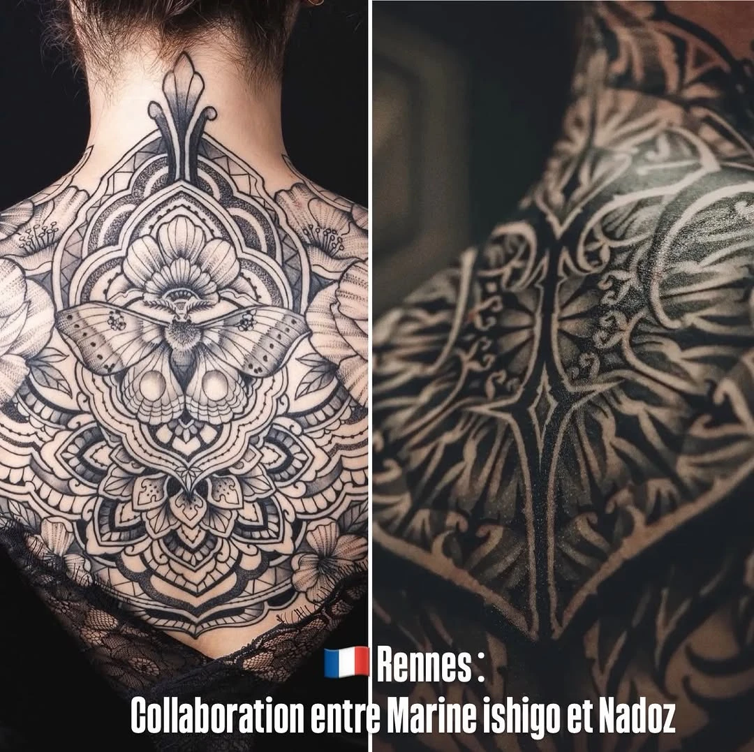 🇫🇷 Rennes : collaboration entre @marine_ishigo_tattoo et @nadoz_tattoo 🙌🏻 nous cherchons activement un client 🚨 ⚠️ce serait en janvier 2027 si ça t'inspire envoie moi un e-mail : marineishigotattoo@gmail.com #ink #tattoo #rennestattoo #art