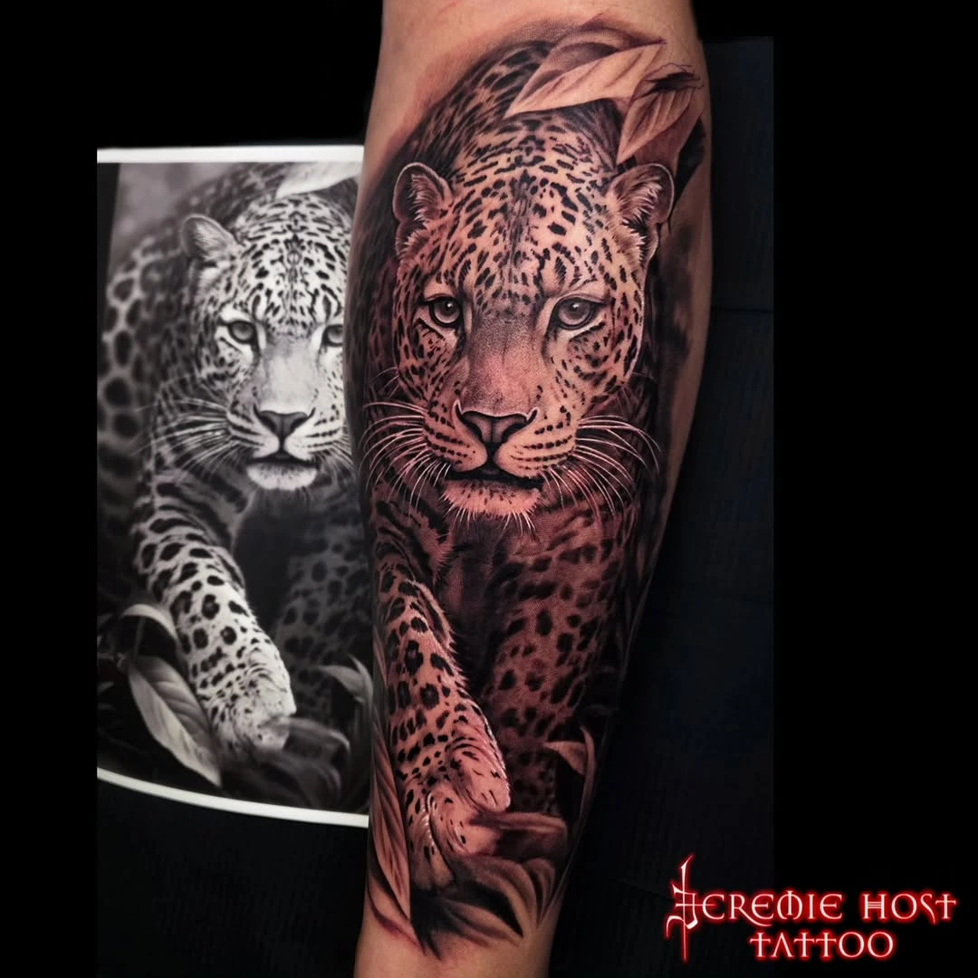 6h30 de tattoo sur le tibia. Merci Aurélie.