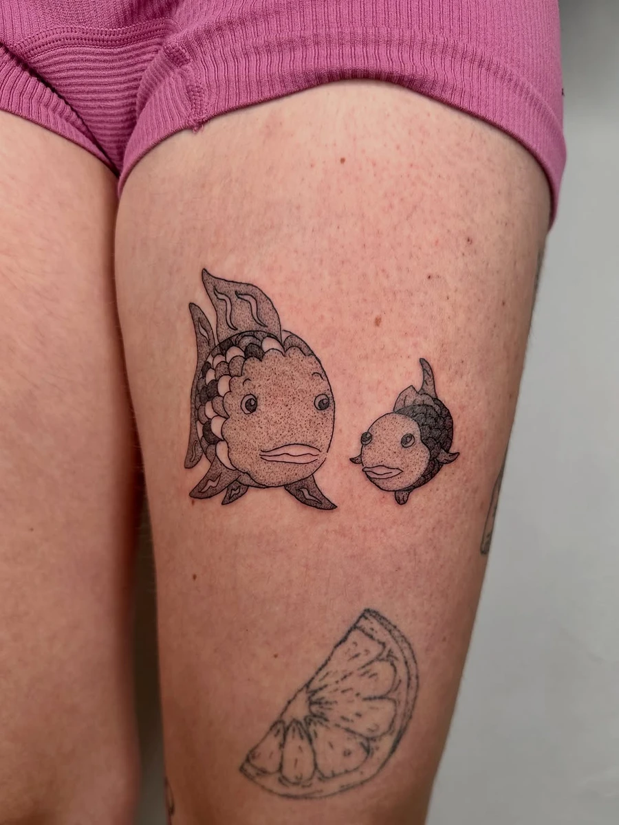 Arc en ciel, le plus beau poisson des océans. Flash adopté d'un livre de notre enfance.