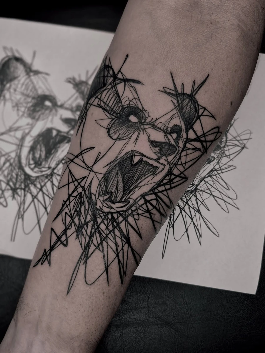 Travail de P A L V A Tatouage Bordeaux Pessac
