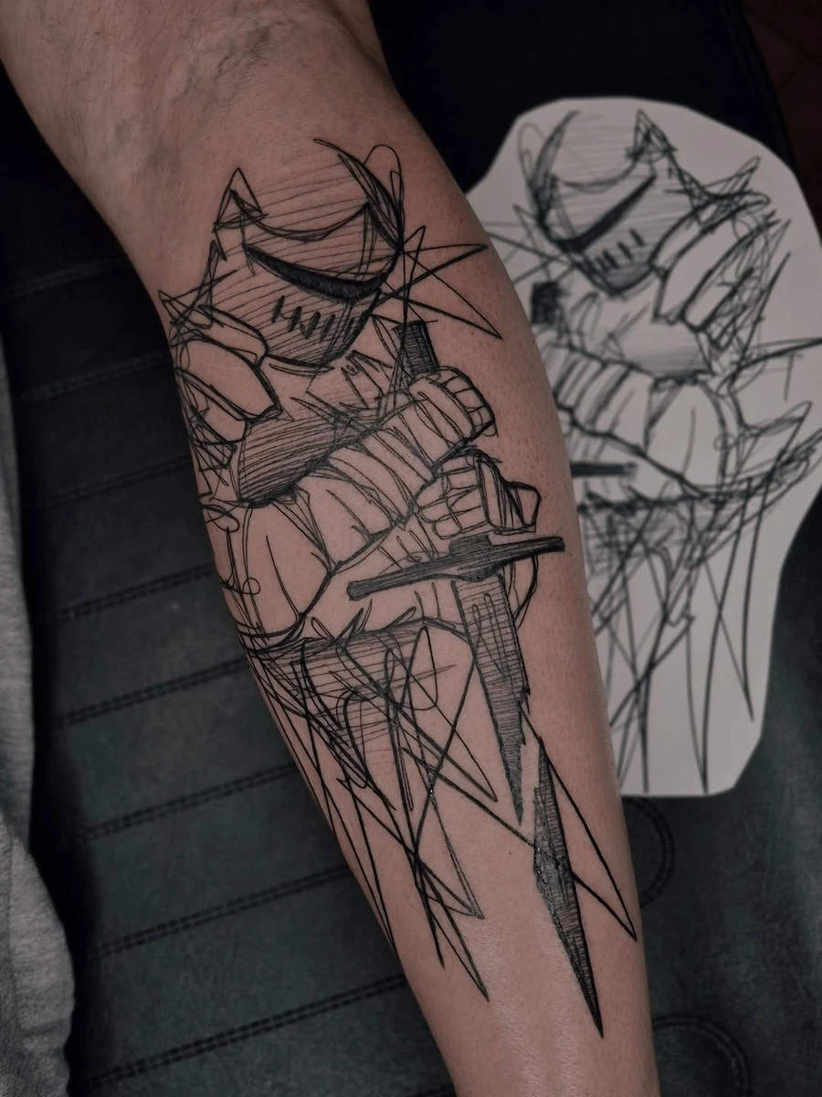 Travail de P A L V A Tatouage Bordeaux Pessac