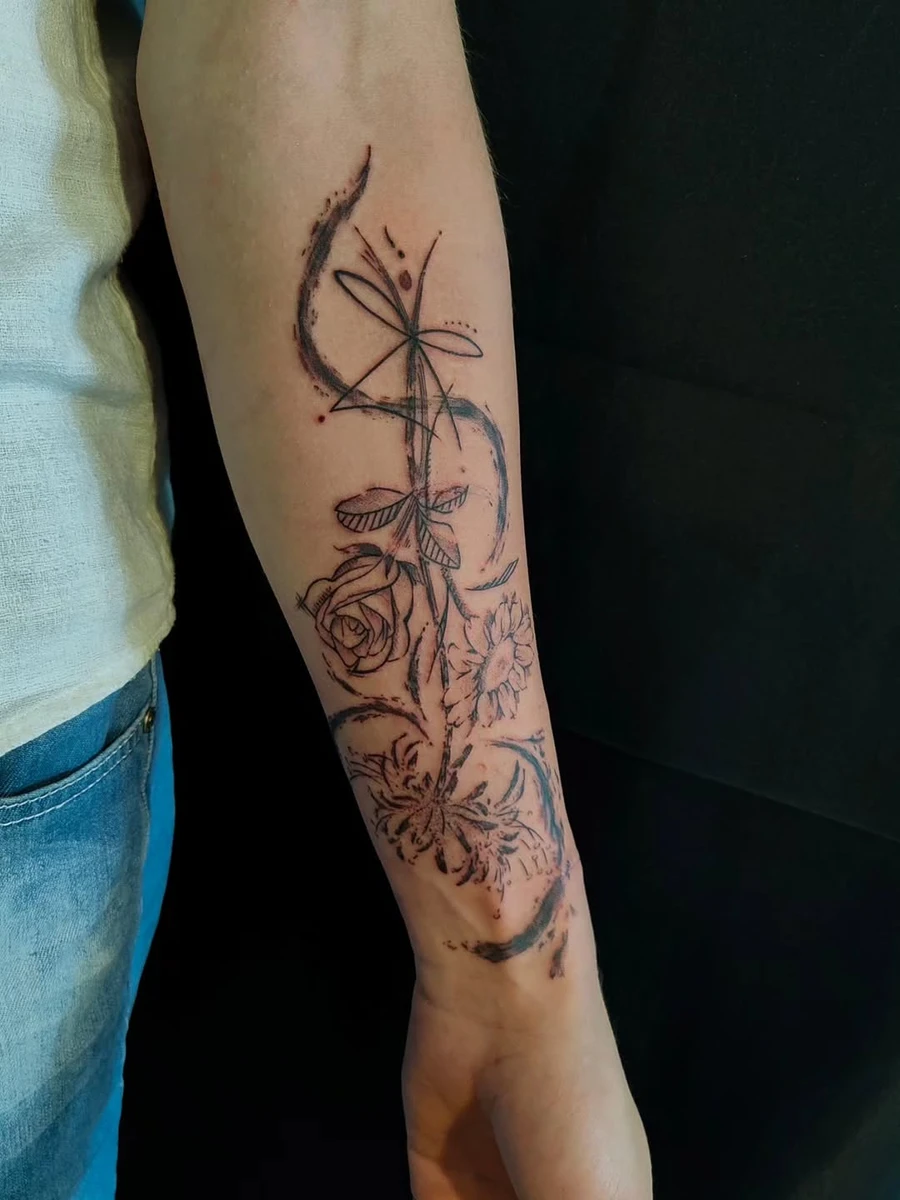 Projet perso : Merci Émric de m'avoir fait confiance pour ce projet plein de sens, mélangeant croquis et abstrait 🙏🏻