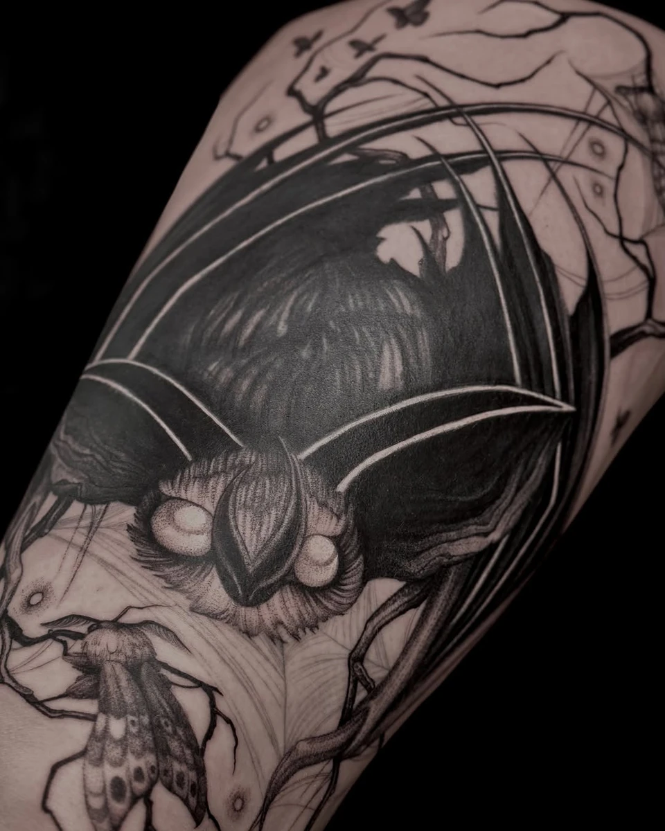 Bat — mon plus gros freehand et cover.