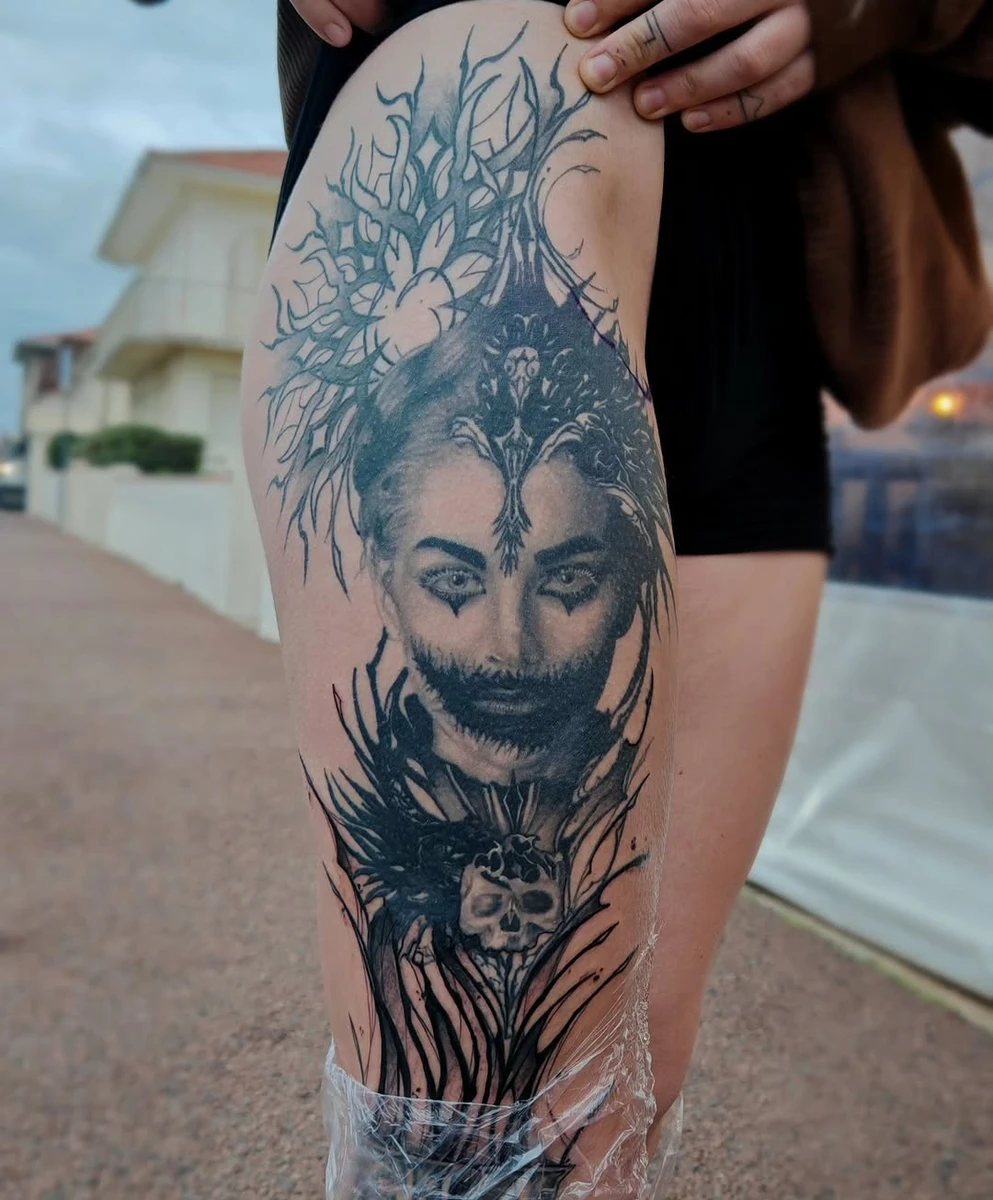 HEALED TATTOO - Portrait cicatrisé - 2 ans.