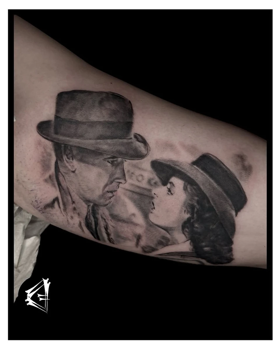 « Le regard » Ink on skin, 2026.