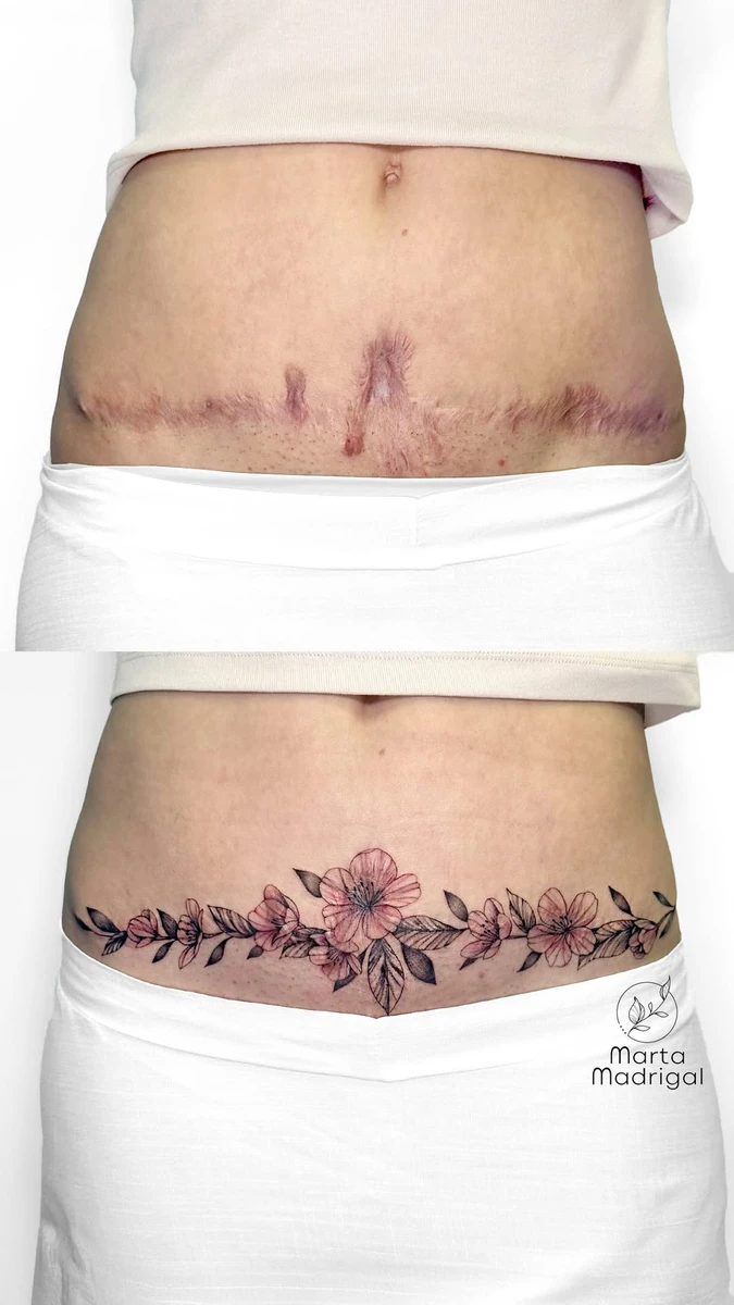 Portfolio de Marta Madrigal Tatoueuse Floral Fineline Toulouse