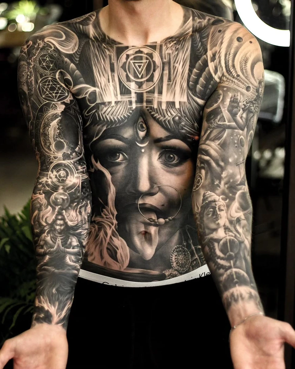 Another sleeve done on @alexekman 😍 The whole sleeve is a cover-up, with fantastic laser treatment by @artstationlaser Book your laser before cover-ups to make sure you can get what you want and not something that has to be all dark 💥 ________________________________________ Share, Leave a comment