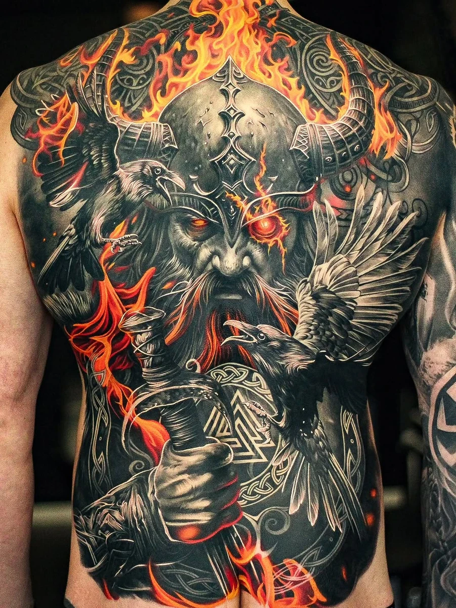 Another big project all done 😍 Love the contrast between black and grey and the colors ❤️ ____________________________________________________ Gilla, dela och kommentera, det hjälper mig otroligt mycket ❤️ Sponsored by: @ratioproteam @lundbergcustom @easttattooirons @quantumtattooinks #tattoo #ulri