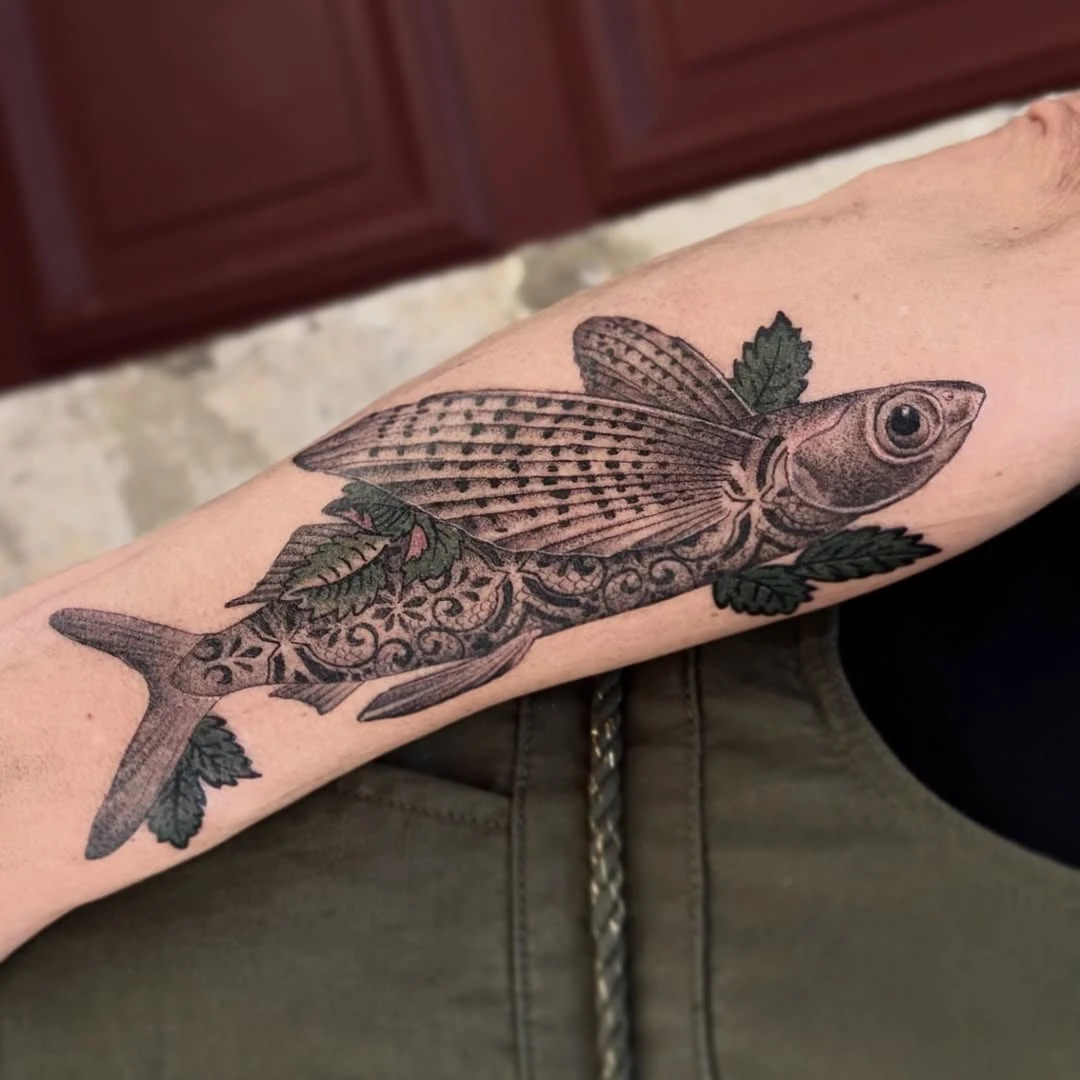 Un poisson volant aux motifs vintage, adopté par Yasmina.