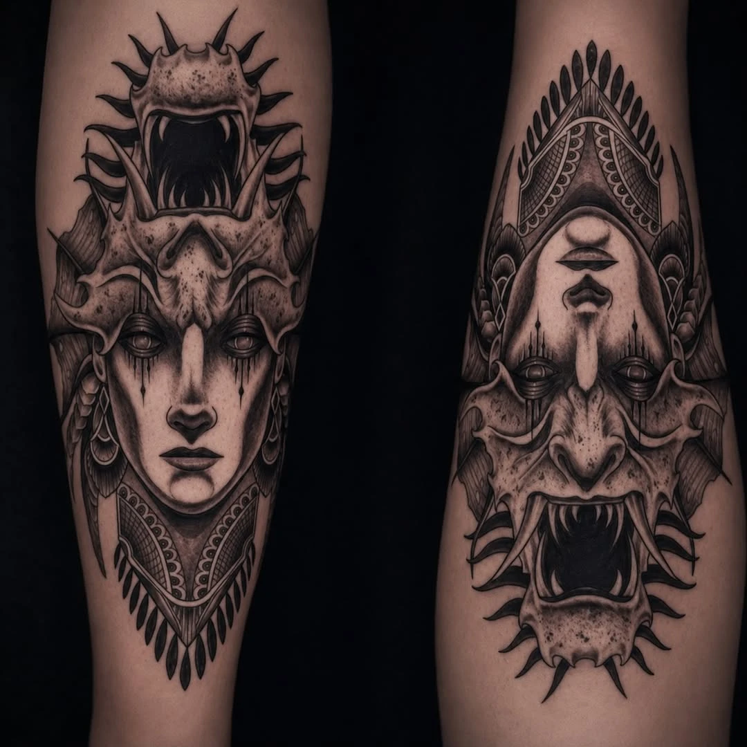 Flash adopté par @guano_guan0. Blackwork.