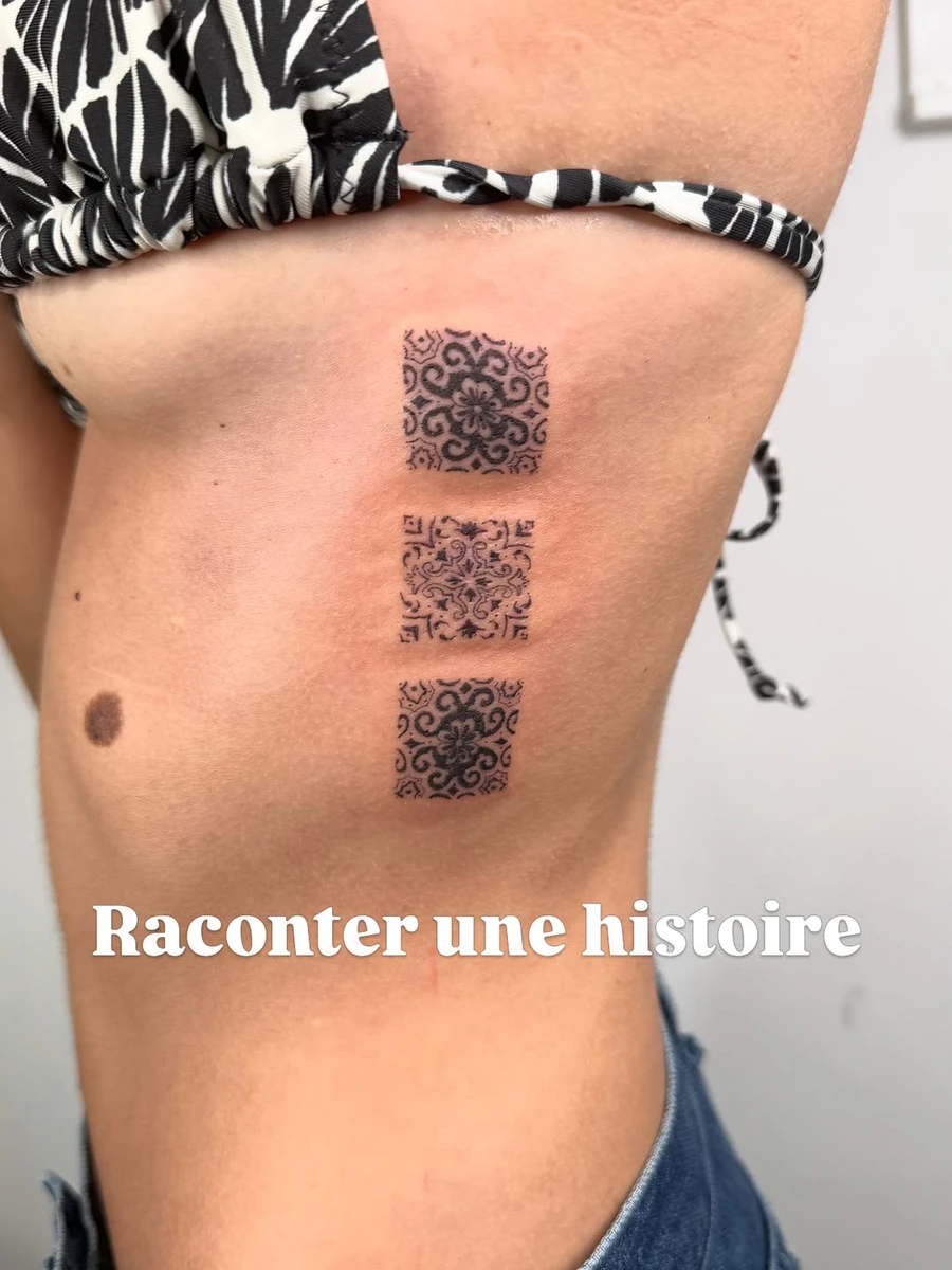Portfolio de Meryl Fineline Blackwork Dots
