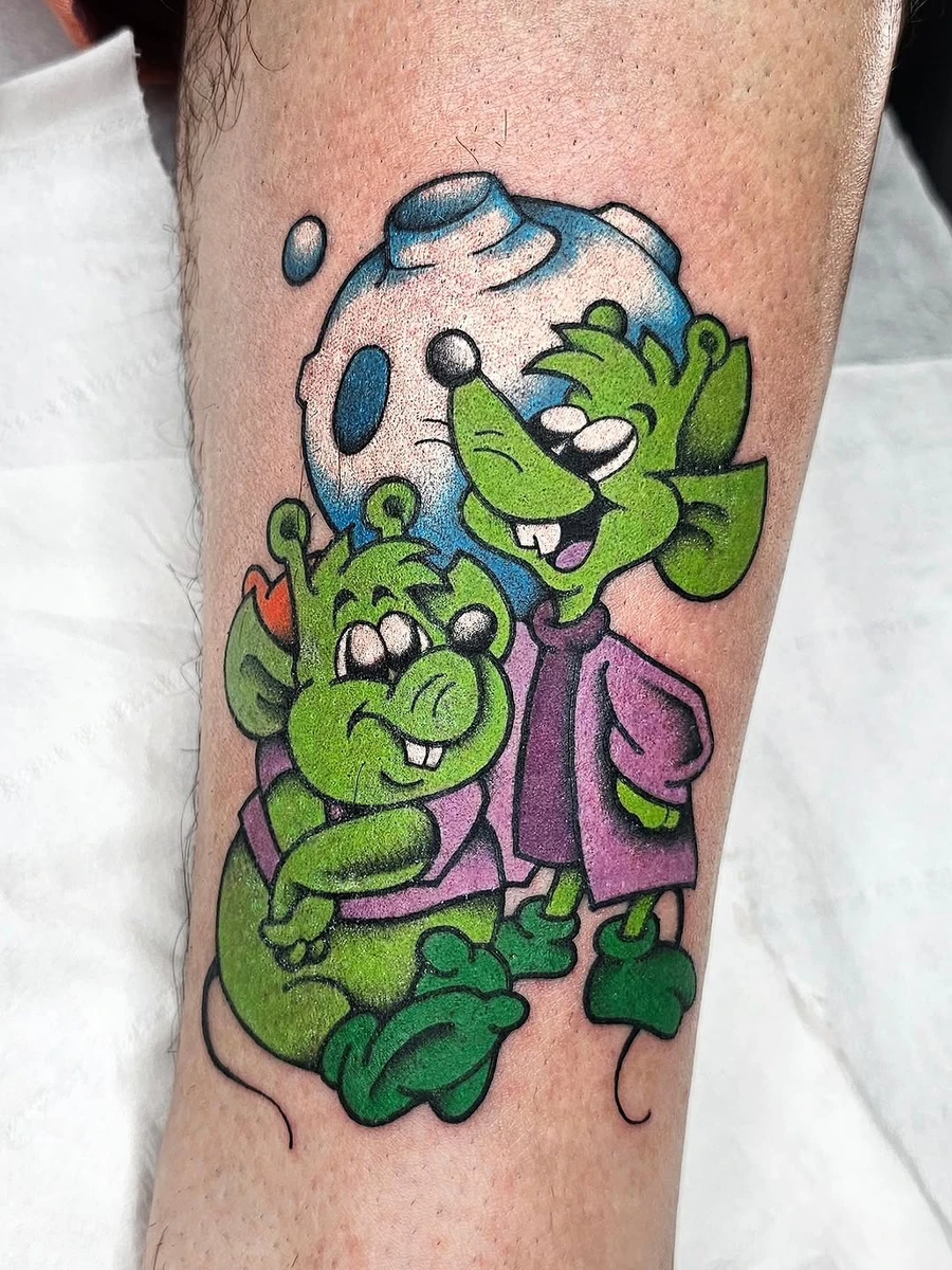 Jac et Gus pour @ramm.damdam merci encore 👽👽! #tattoo #tattoos #tatouage