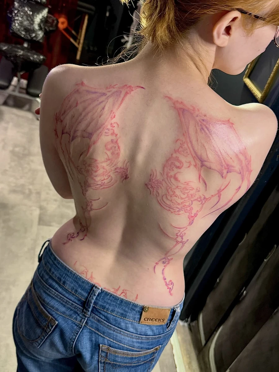 Aesthetic tattoo <3 #paristattoo #cybertribal #baroquetattoo #sigilismtattoo #tattoogirl