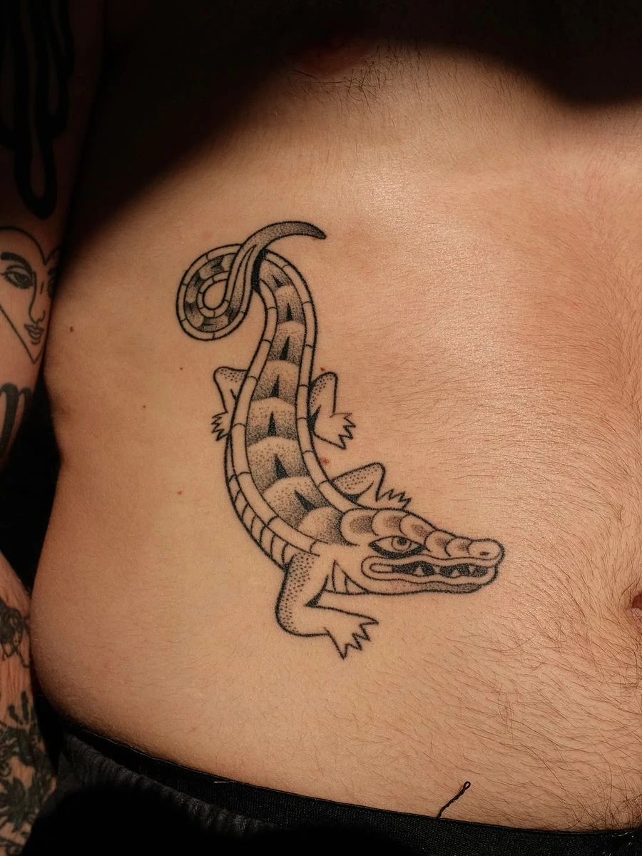 Double croco 🐊🐊 handpoke.