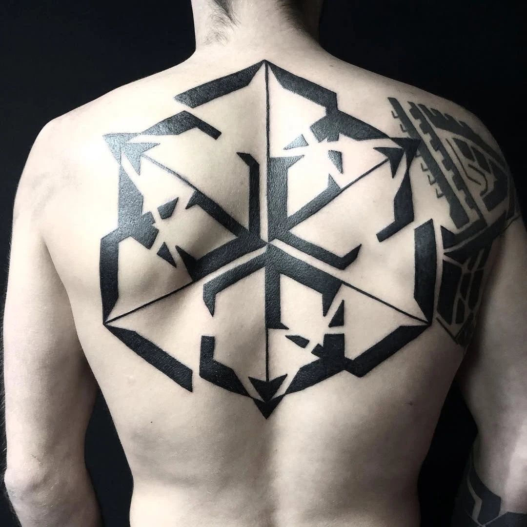 Black merkaba on my good customer Charly !!