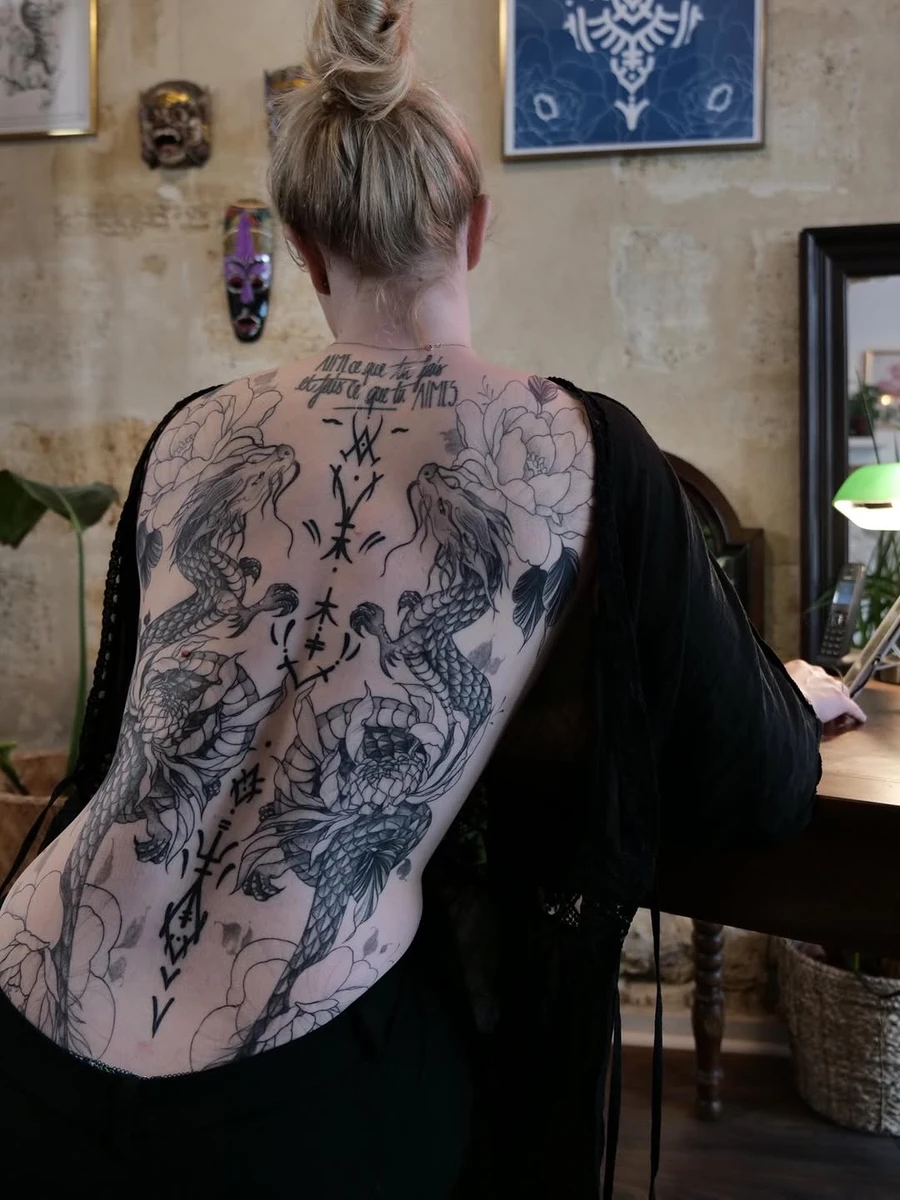 Le dos cicatrisé de Marie 🫰 Merci encore.